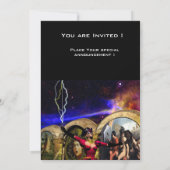 ANDROID BALLET, Black Red Blue Science Fiction Kaart (Achterkant)