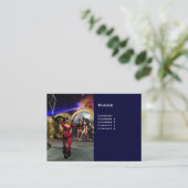 ANDROID BALLET, Blue Science Fiction Visitekaartje (Staand voorkant)
