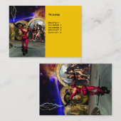 ANDROID BALLET, gele wetenschapsketen Visitekaartje (Voorkant / Achterkant)