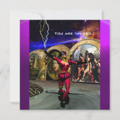 ANDROID BALLET, Red Paars Blue Science Fiction Kaart (Voorkant)