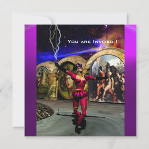 ANDROID BALLET, Red Paars Blue Science Fiction Kaart