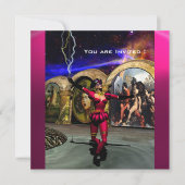 ANDROID BALLET, Red Pink Blue Science Fiction Kaart (Voorkant)