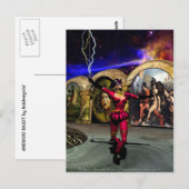 ANDROID BALLET, sciencefiction Briefkaart (Voorkant / Achterkant)