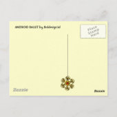 ANDROID BALLET, sciencefiction Briefkaart (Achterkant)