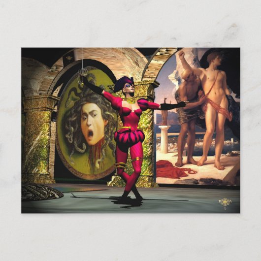 ANDROID BALLET, sciencefiction Briefkaart (Voorkant)