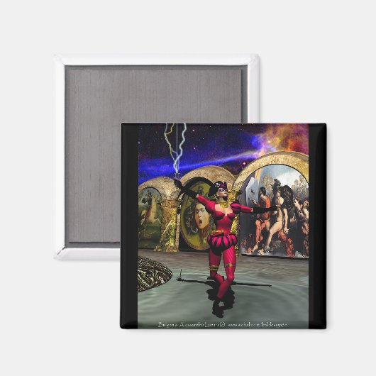 ANDROID BALLET, sciencefiction Magneet (Voorkant / Achterkant)