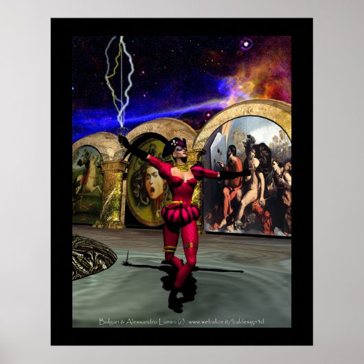 ANDROID BALLET, sciencefiction Poster (Voorkant)