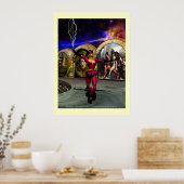 ANDROID BALLET, Sciencefiction Poster (Keuken)