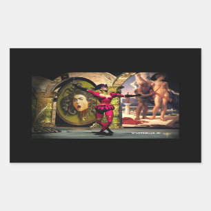 ANDROID BALLET, sciencefiction Rechthoekige Sticker