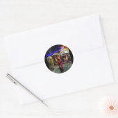 ANDROID BALLET, sciencefiction Ronde Sticker (Envelop)