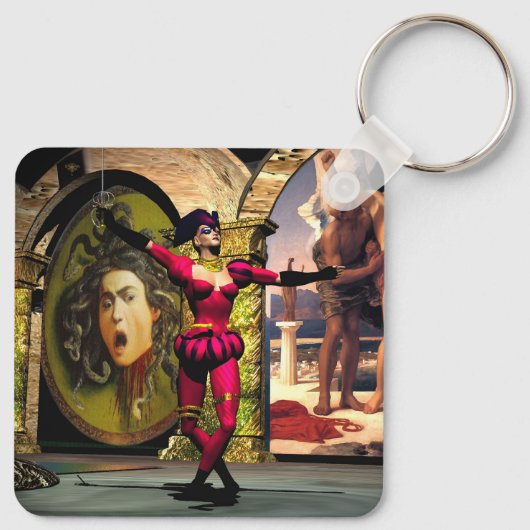 ANDROID BALLET, sciencefiction Sleutelhanger (Achterkant)