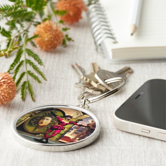 ANDROID BALLET, sciencefiction Sleutelhanger (Zijkant)