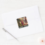 ANDROID BALLET, sciencefiction Vierkante Sticker (Envelop)