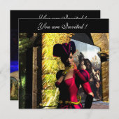 ANDROID BALLET-XENIA IN DE ORBITER, zwart rood Kaart (Voorkant / Achterkant)