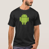Android Black T-Shirt (Voorkant)