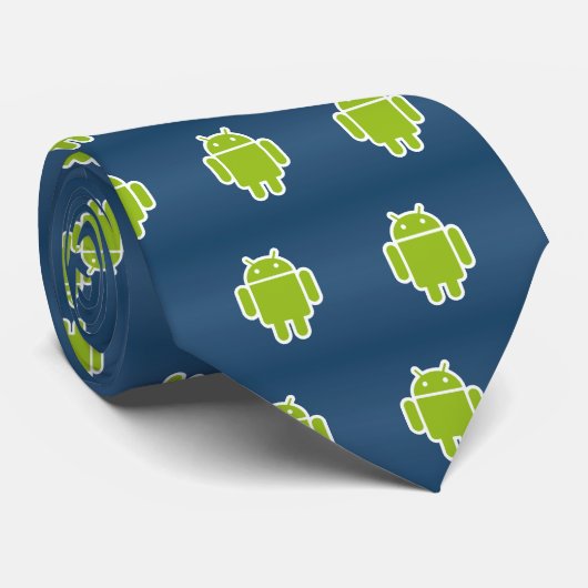Android Blue Gradient Stropdas (Opgerold)