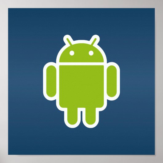 Android Blue Poster (Voorkant)