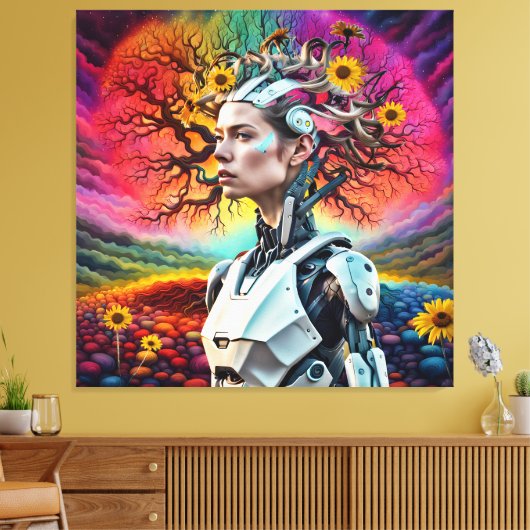 Android-boom Canvas Afdruk (Insitu (Woonkamer))