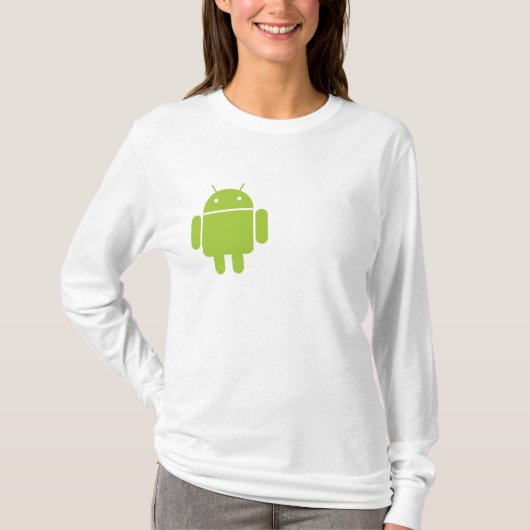 Android Dames op maat T-shirt (Voorkant)