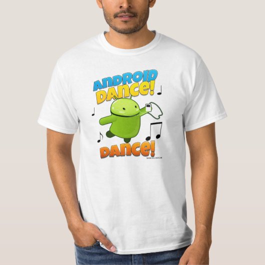 Android Dance Dance Shirt (Voorkant)