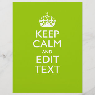 Android Green Decor Keep Calm and Jouw tekst