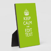 Android Green Decor Keep Calm and Jouw tekst Fotoplaat (Zijkant)