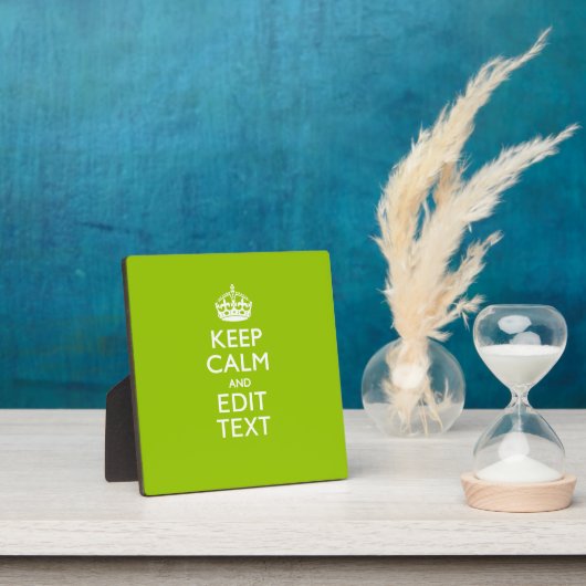 Android Green Decor Keep Calm and Jouw tekst Fotoplaat (Insitu)