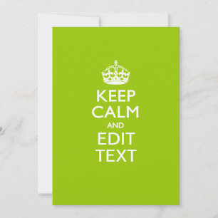 Android Green Keep Calm and Jouw tekst