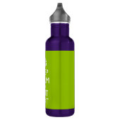 Android Green Keep Calm and Jouw tekst Waterfles (Rechts)