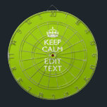 Android Green Keep Calm have Jouw tekst Dartbord<br><div class="desc">Uw gezegde Calm houden op een fijn aangepast androïde groene kleurenstijldecor met een accent. Een gepersonaliseerd gezegde van de Stijl van de Kalm van het Levensonderhoud op één van een vriendelijk gift. Een grappige of grillige poging om uw creatieve woorden op twee bewerkbare tekstregels te zetten. Vergeet niet om de...</div>