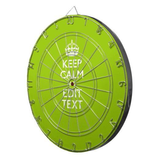 Android Green Keep Calm have Jouw tekst Dartbord (Voorkant Rechts)