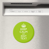 Android Green Keep Calm have Jouw tekst Magneet (Insitu (Vaatwasser))
