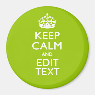 Android Green Keep Calm have Jouw tekst Magneet