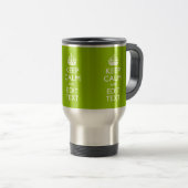 Android Green Keep Calm have Jouw tekst Reisbeker (Voorkant rechts)