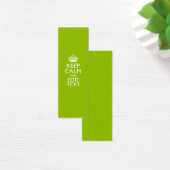 Android Green Style houdt kalm en Jouw tekst Mini Visitekaartjes (Bureau)