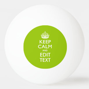 Android Green Style houdt kalm en Jouw tekst Pingpongbal