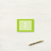 Android Green Style houdt kalm en Jouw tekst Post-it® Notes (Op bureau)
