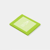 Android Green Style houdt kalm en Jouw tekst Post-it® Notes (Schuin)