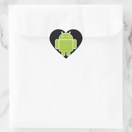 Android Hart Sticker (Tas)