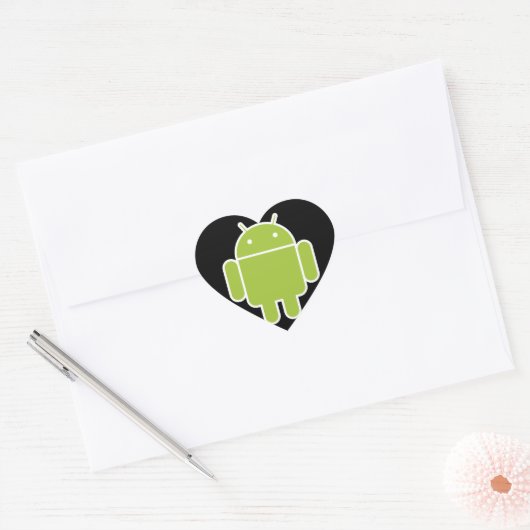 Android Hart Sticker (Envelop)
