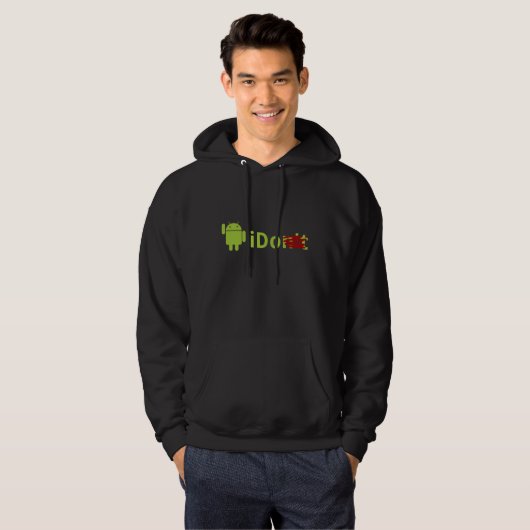Android iDo Black Hoodie (Voorkant volledig)