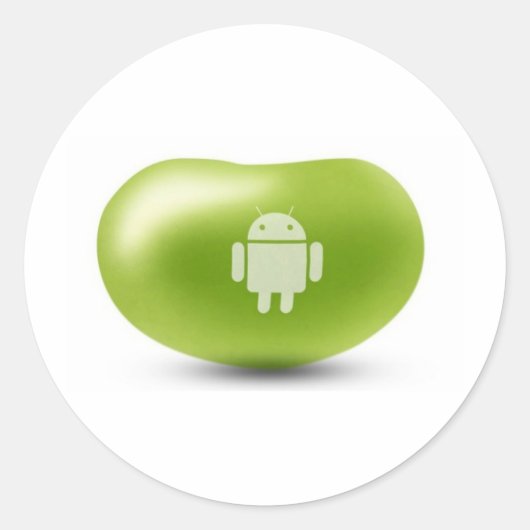 Android Jelly Bean Ronde Sticker (Voorkant)