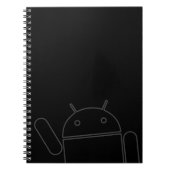 Android-laptop met golving notitieboek (Voorkant)