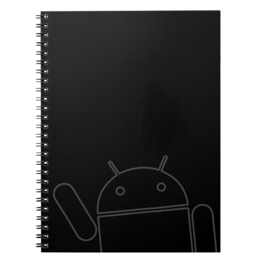 Android-laptop met golving notitieboek (Voorkant)