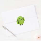 Android Logo Ronde Sticker (Envelop)