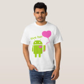 Android Mannen T-Shirt (Voorkant volledig)