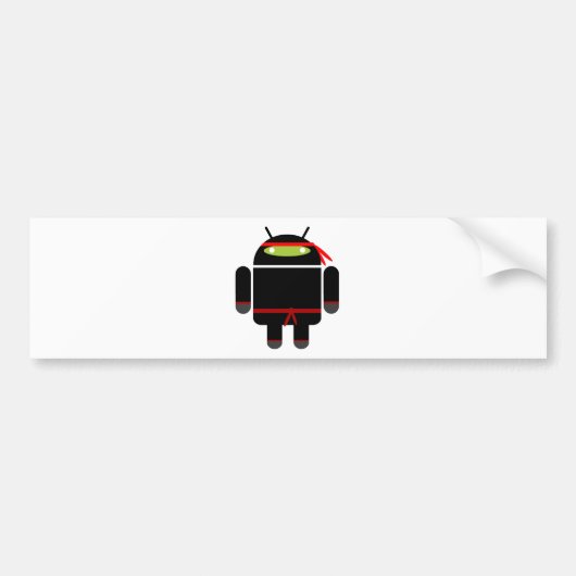 Android Ninja Bumpersticker (Voorkant)