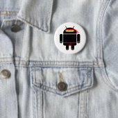 Android Ninja Ronde Button 5,7 Cm (In situ)