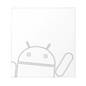 Android-Notitieblok met golving Notitieblok (Voorkant)