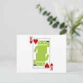 Android of Hearts Briefkaart (Staand voorkant)